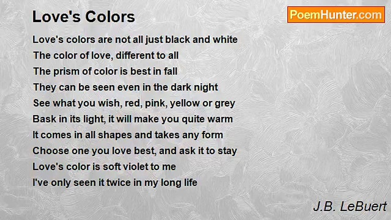 J.B. LeBuert - Love's Colors
