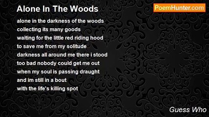 Guess Who - Alone In The Woods
