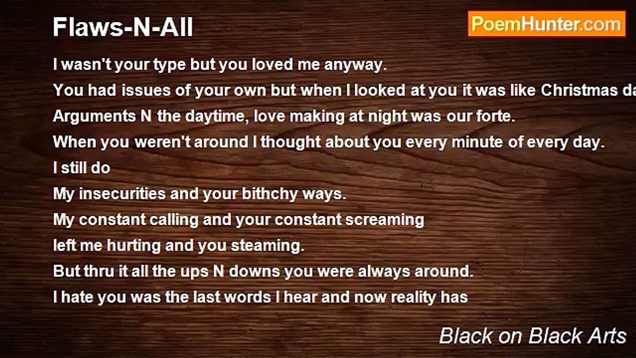 Black on Black Arts - Flaws-N-All