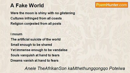 Anele TheAfrikanSon kaMthethungqongqo Potelwa - A Fake World