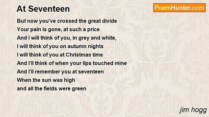 jim hogg - At Seventeen