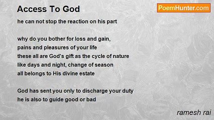 ramesh rai - Access To God
