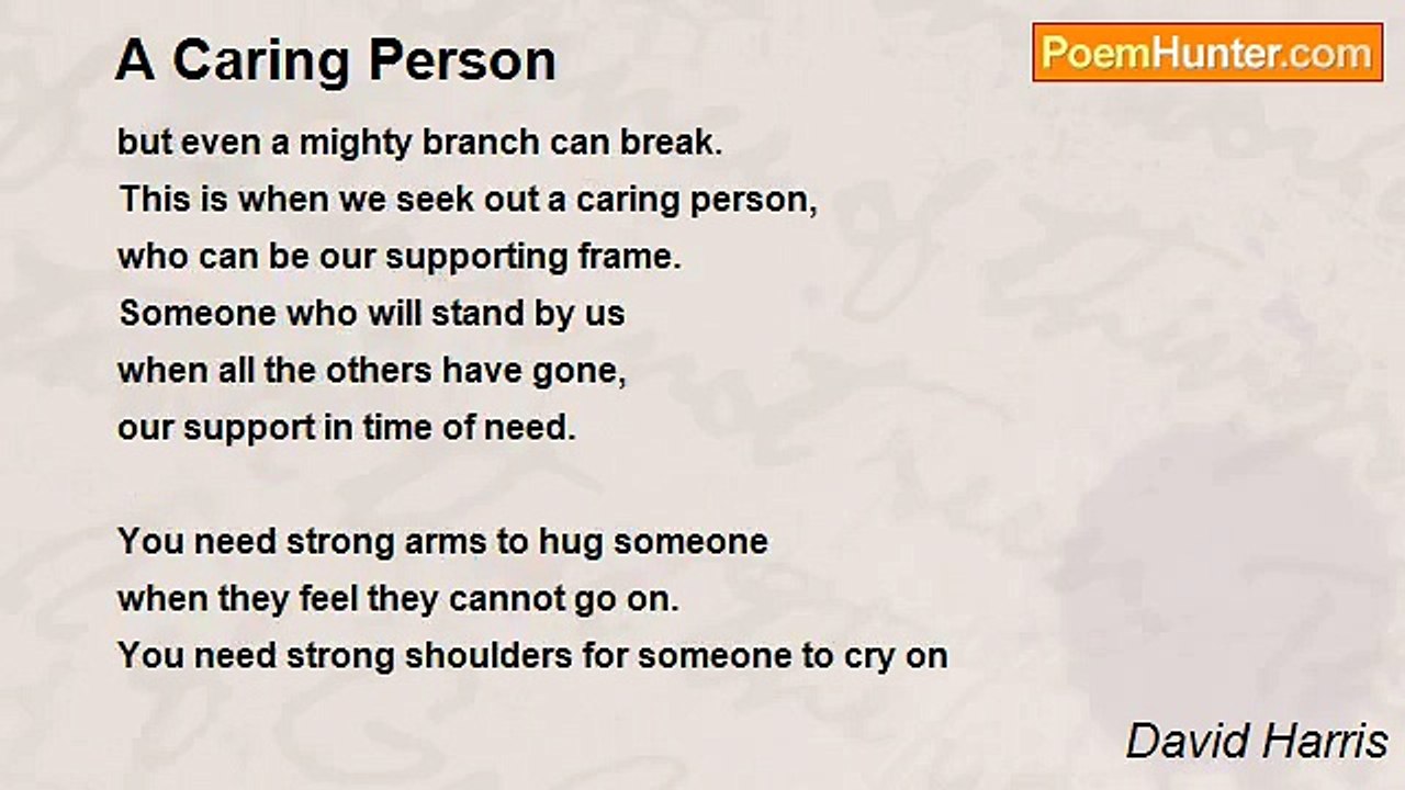 David Harris - A Caring Person