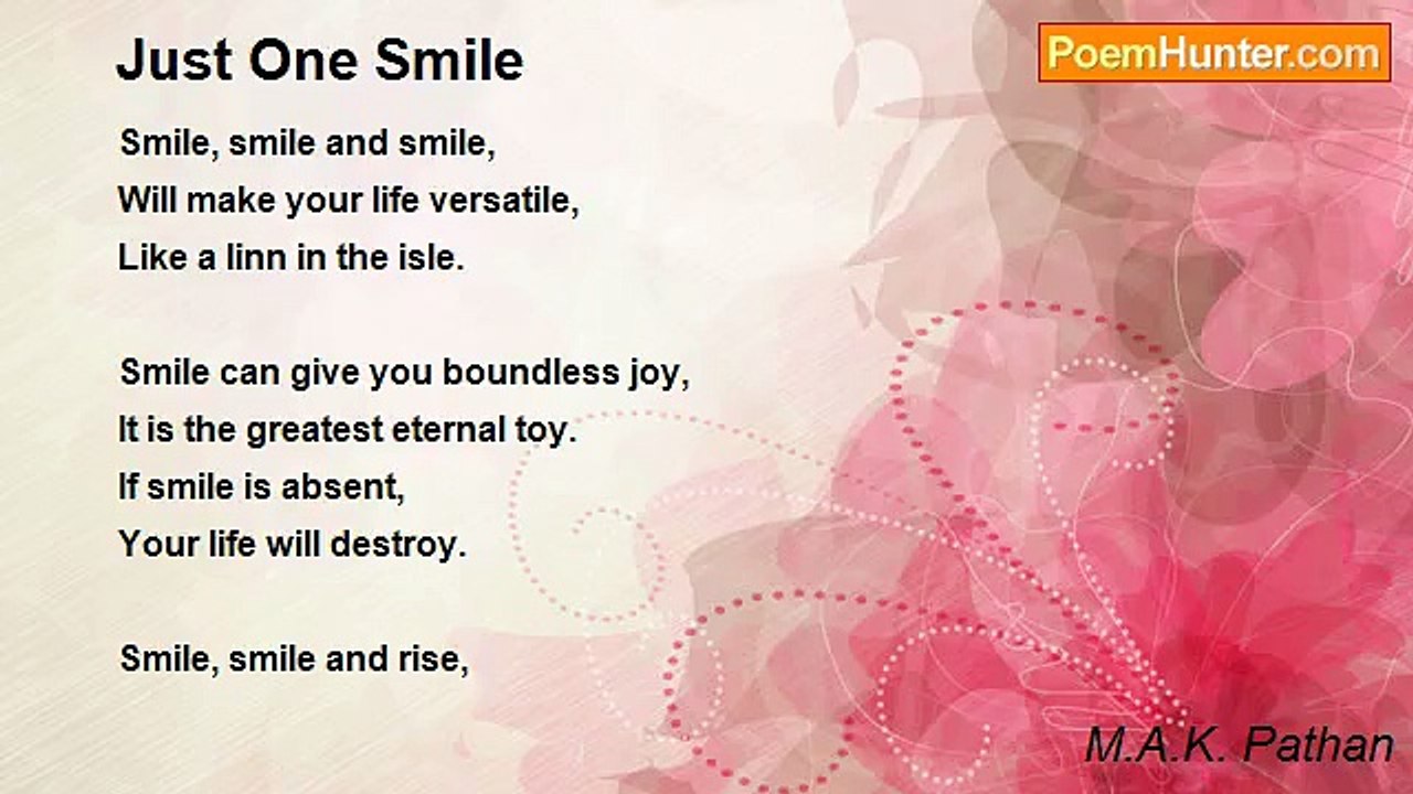 M.A.K. Pathan - Just One Smile