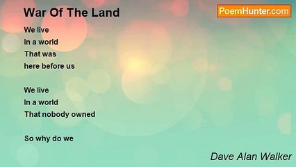 Dave Alan Walker - War Of The Land