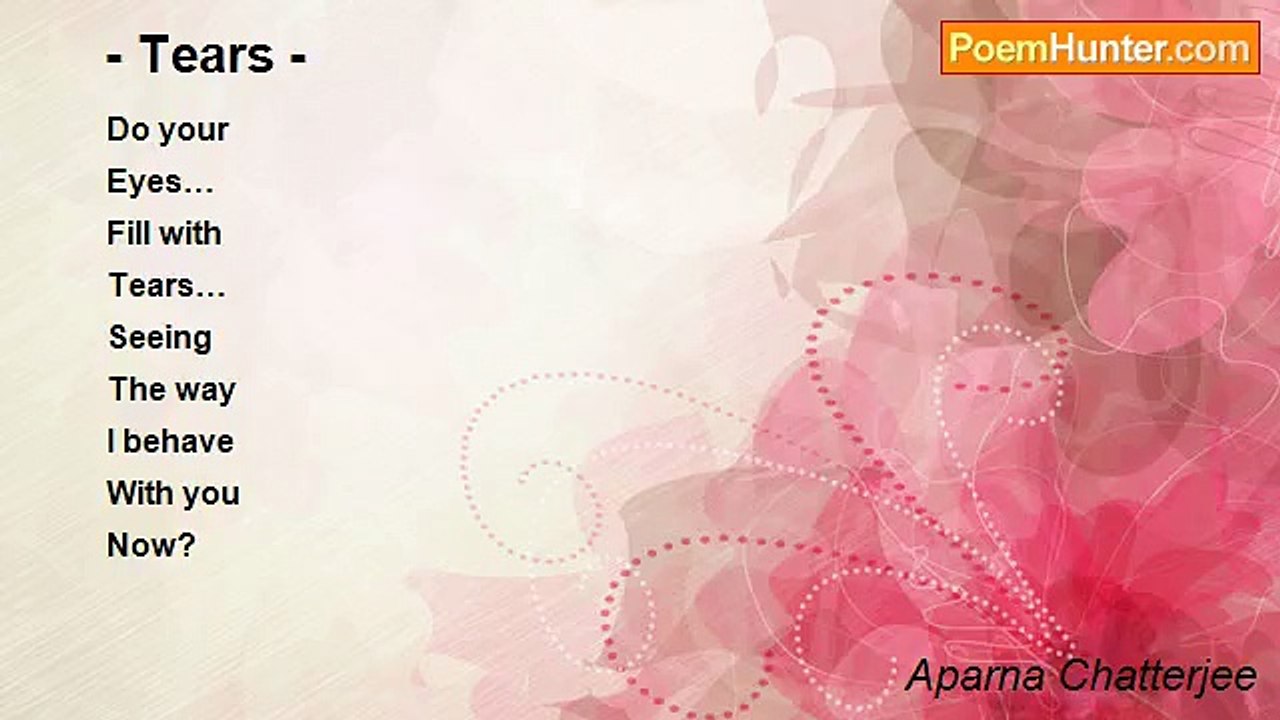 Aparna Chatterjee - - Tears -