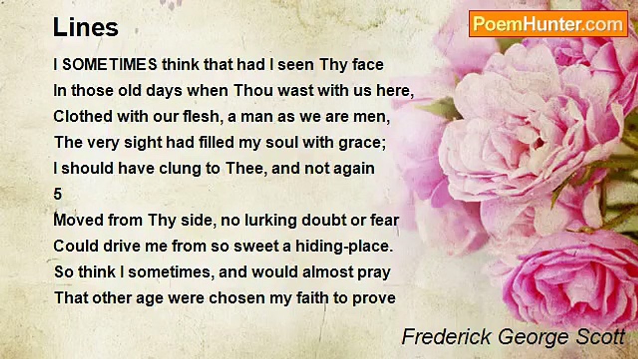 Frederick George Scott - Lines