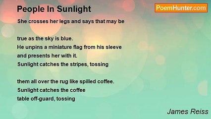 James Reiss - People In Sunlight