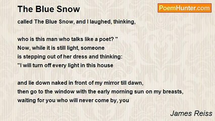James Reiss - The Blue Snow