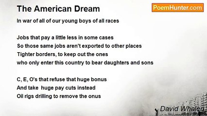 David Whalen - The American Dream