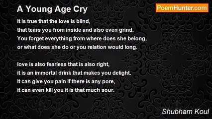 Shubham Koul - A Young Age Cry