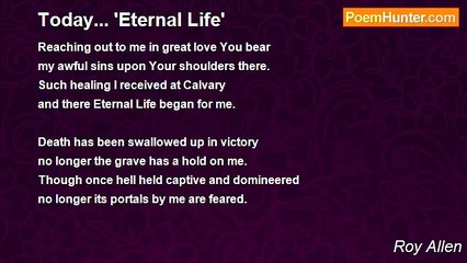 Roy Allen - Today... 'Eternal Life'
