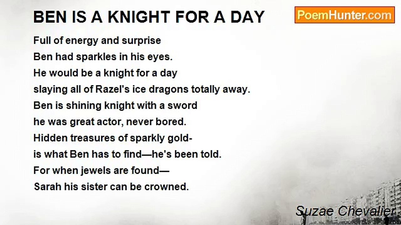 Suzae Chevalier - BEN IS A KNIGHT FOR A DAY