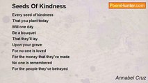 Annabel Cruz - Seeds Of Kindness