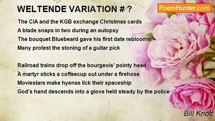 Bill Knott - WELTENDE VARIATION # ?