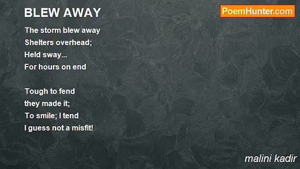 malini kadir - BLEW AWAY