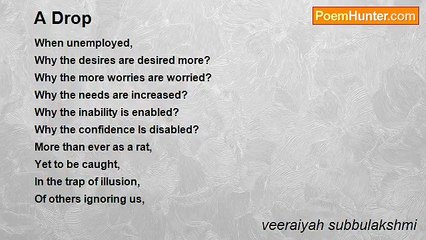 veeraiyah subbulakshmi - A Drop