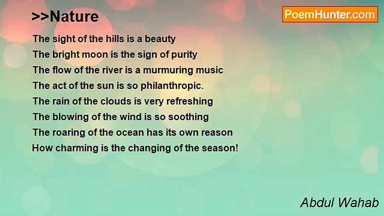 Abdul Wahab - >>Nature