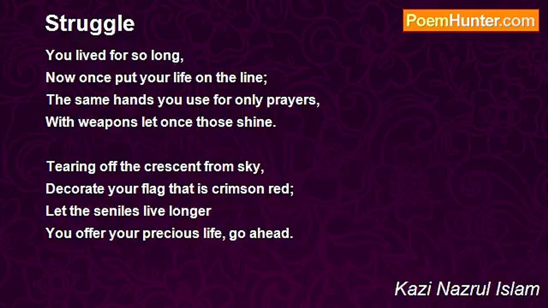 ⁣Kazi Nazrul Islam - Struggle