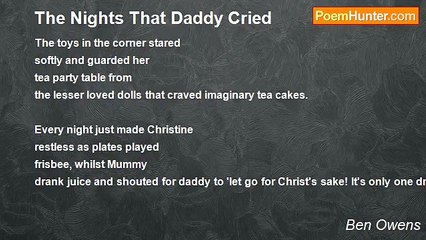 Ben Owens - The Nights That Daddy Cried