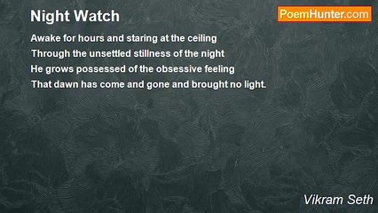 Vikram Seth - Night Watch
