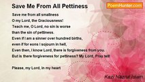 Kazi Nazrul Islam - Save Me From All Pettiness