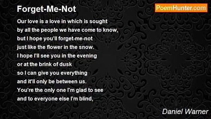 Daniel Warner - Forget-Me-Not