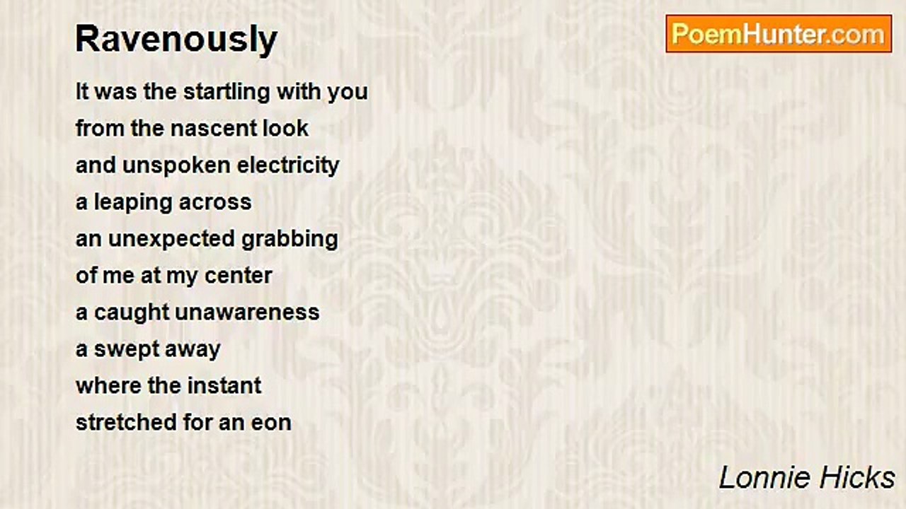Lonnie Hicks - Ravenously