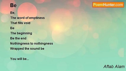 Aftab Alam - Be