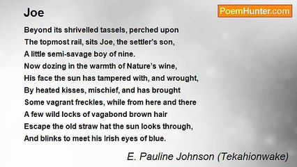 E. Pauline Johnson (Tekahionwake) - Joe