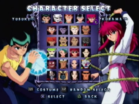Spirit Detective Yusuke Urameshi VS Hiei In A Yu Yu Hakusho Dark Tournament Match / Battle / Fight