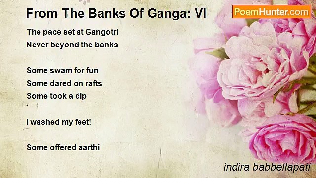 indira babbellapati - From The Banks Of Ganga: VI