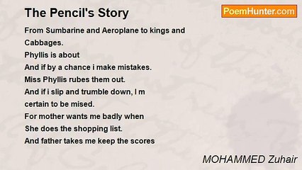 MOHAMMED Zuhair - The Pencil's Story
