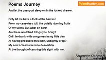 Shamsur Rahman - Poems Journey