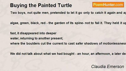 Claudia Emerson - Buying the Painted Turtle