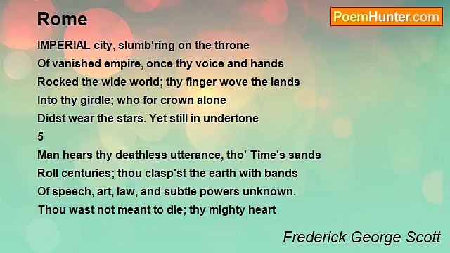 Frederick George Scott - Rome