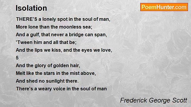 Frederick George Scott - Isolation