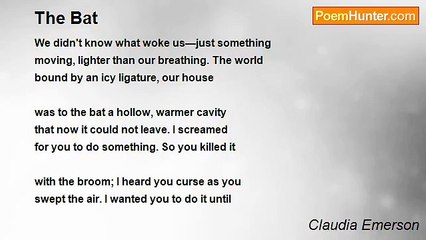 Claudia Emerson - The Bat