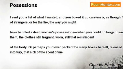 Claudia Emerson - Posessions