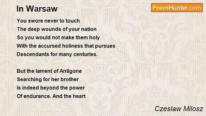 Czeslaw Milosz - In Warsaw