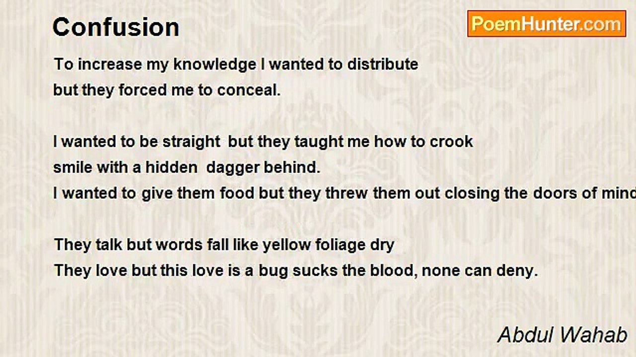 Abdul Wahab - Confusion