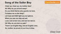 Eliza Cook - Song of the Sailor Boy