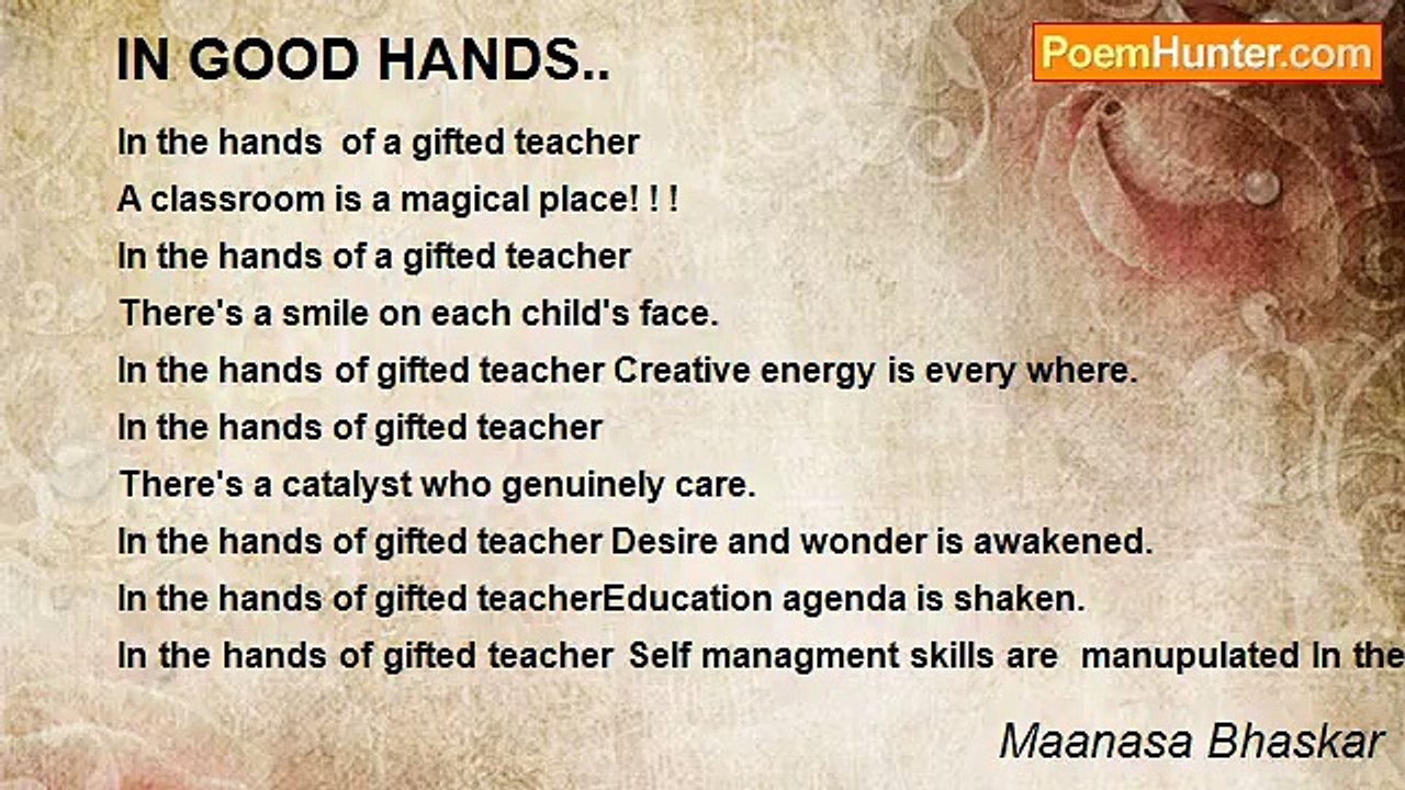 Maanasa Bhaskar - IN GOOD HANDS..