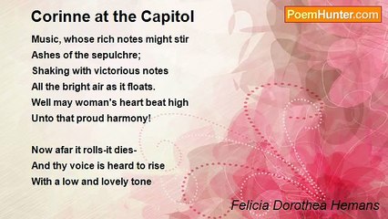 Felicia Dorothea Hemans - Corinne at the Capitol