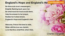 Charles Sangster - England's Hope and England's Heir