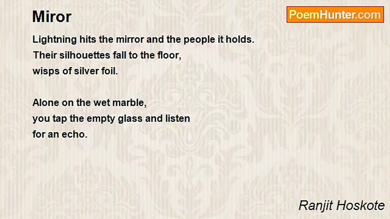 Ranjit Hoskote - Miror