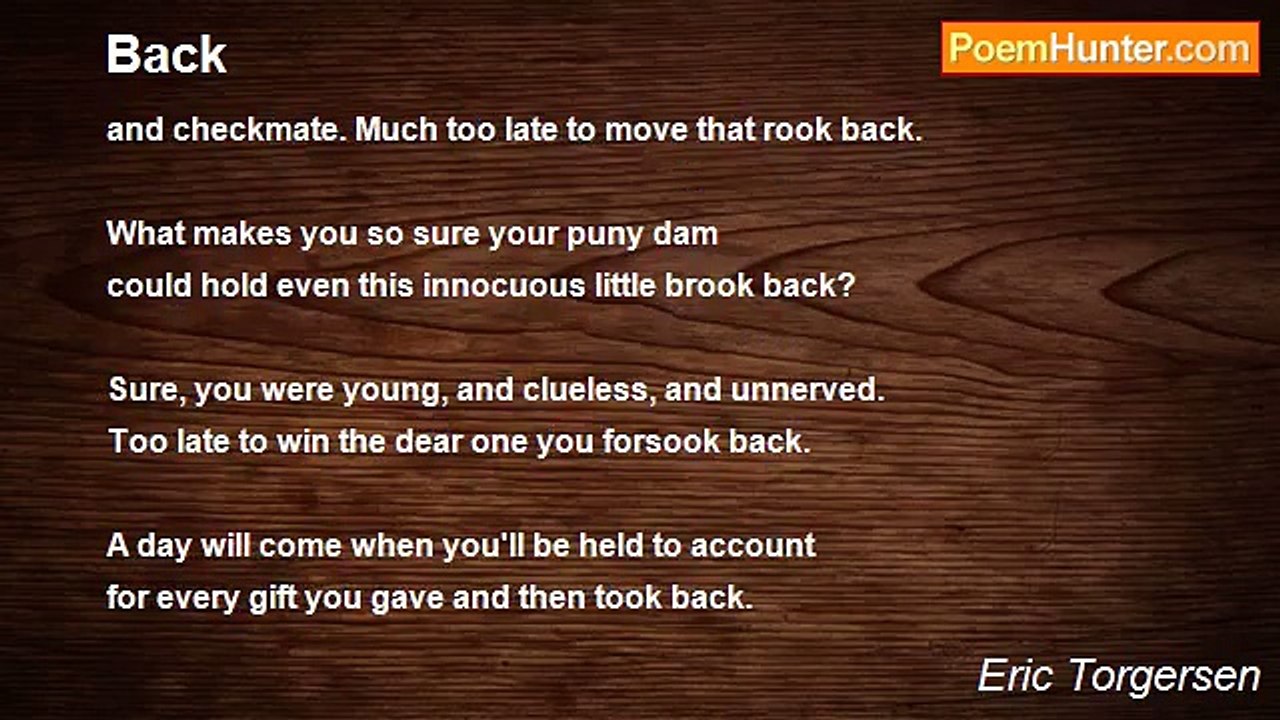 Eric Torgersen - Back