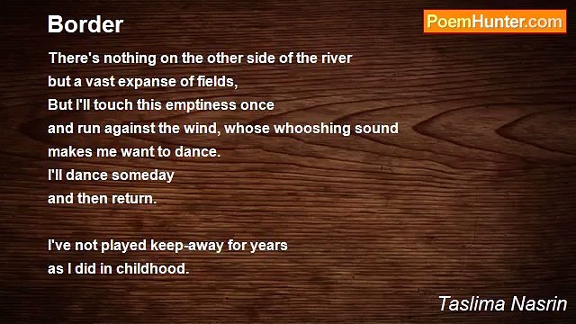 Taslima Nasrin - Border