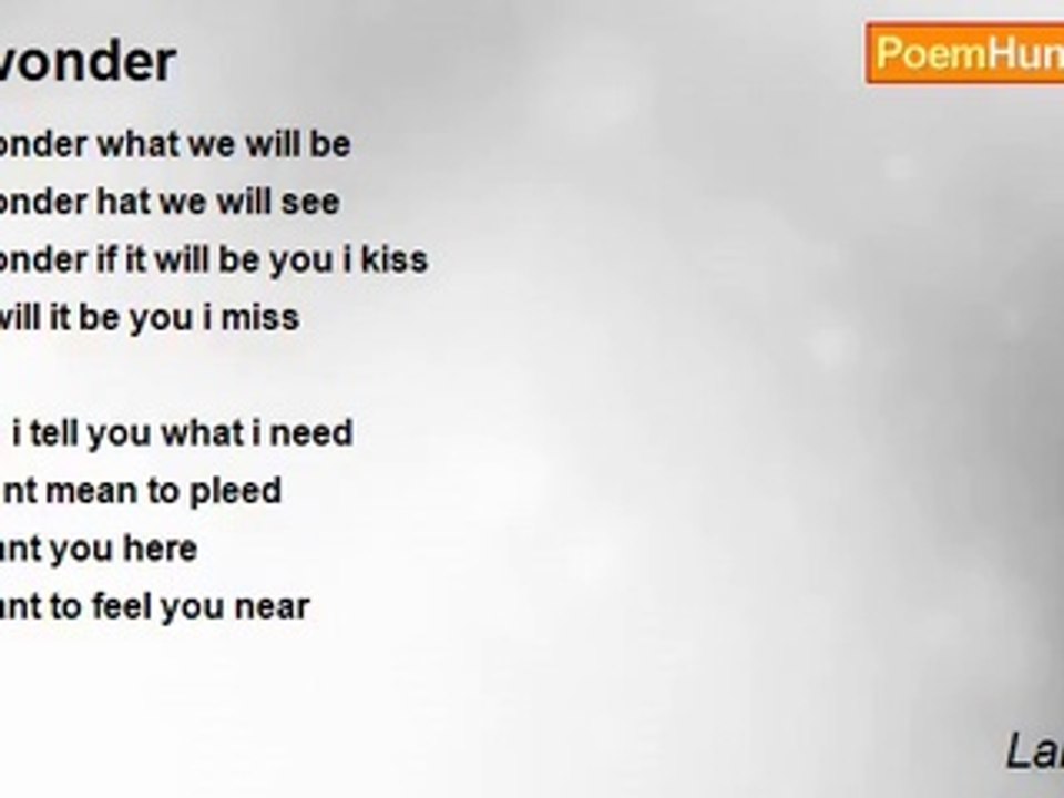 Lala taylor - i wonder