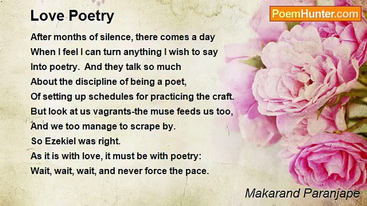Makarand Paranjape - Love Poetry